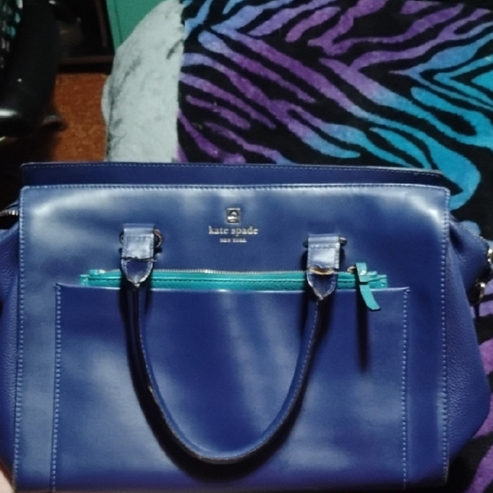 Kate Spade Blue and Green Women's Bag